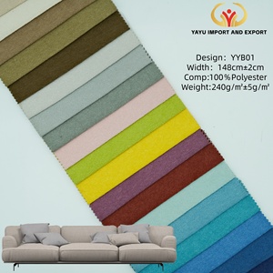 <span class=keywords><strong>Tela</strong></span> de Tapicería para el Hogar 100% Poliéster, Teñida con Hilo, Lisa, Resistente al Agua, con Aspecto de <span class=keywords><strong>Lino</strong></span>, para Uso Interior - Product Image 2