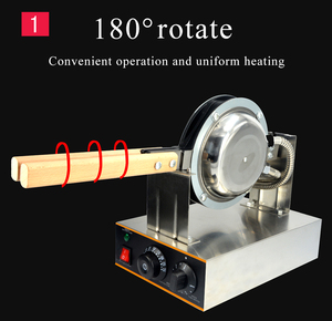 เครื่องทำวาฟเฟิลไข่สแตนเลสขนาดเล็กแบบพกพา 1400 ฟุตต่อนาที QQ เครื่องทำวาฟเฟิลแบบฟอง ใช้แก๊ส/ไฟฟ้า - Product Image 3