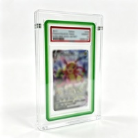 Boîte de rangement magnétique transparente en acrylique pour cartes, adaptée aux plaques intérieures en TPU pour cartes de jeux TCG, de sport et de collection