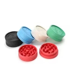 Broyeur à herbes manuel biodégradable 2 couches 55 mm en fibres végétales, personnalisable avec logo, pour herbes sèches – Vente en gros à prix abordable - Product Image 1