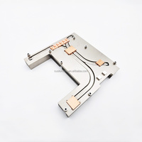 Dissipateur thermique personnalisé OEM en acier inoxydable, aluminium, cuivre, usiné CNC, avec caloducs, brochage, électroérosion à fil, soudage, refroidissement par eau pour CPU/GPU