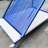 Chariot de transport en verre personnalisé grande capacité avec structure en harpe pour le rangement et le déménagement de verre
