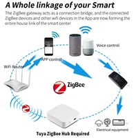 Interruptor Inteligente Tuya ZigBee, Control Remoto por Voz a través de Aplicación Móvil, Temporizador, Enlace de Escenas, AC90-250V, Material ABS, para Hotel y Hogar, con Certificación CE