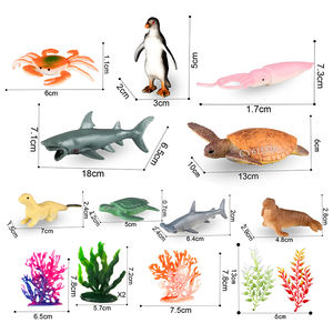 Giocattoli Educativi Animali Marini Set Secchiello Mini Giocattoli in Plastica Figure di Vita Marina per Bambini - Product Image 4