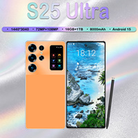 S25 Ultra 5G Akıllı Telefon Android 15 16GB 1TB 108MP Kamera 7.3 İnç Ekran 8800mAh Çift SIM LTE Cep Telefonu