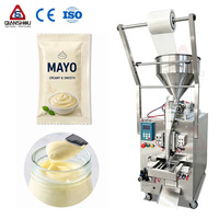 Machine d'emballage verticale intégrée pour sauces et pâtes (mayonnaise, sauce BBQ, ketchup) avec fonctions de remplissage, pesage, scellage et découpe