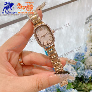 Montre à quartz carrée de luxe pour femme BVGRI sertie de diamants, montre-bracelet tendance pour dames, option d'achat en gros - Product Image 3