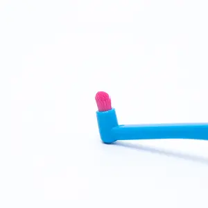 Fábrica fornecimento personalizado tufo único ultra macio escova dental ortodôntico único buraco escova interdental