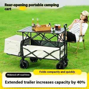 Carrito Plegable para Exteriores con Tela Oxford y Bolsillos de Malla para Camping y Uso en Parques - Product Image 2