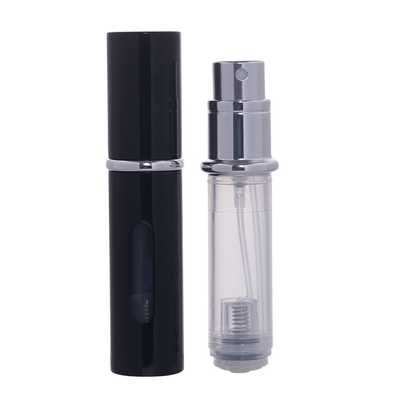 Distributeur de parfum à pompe inférieure en noir brillant