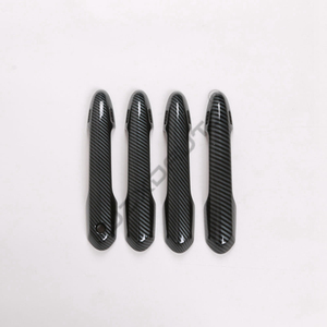 WZXD Carbon Car <b>Door</b> Handle Cover With Smart <b>Sensor</b> Smart Hole Handles Trim Accessories for Land Cruiser LC300 2022 2023 - Product Image 5