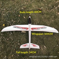 Avion planeur en mousse EVA de 1,0 m, extra-large, lancé à la main, modèle d'avion modifié, jouet transfrontalier, 270g