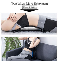 Dispositif de traction lombaire réglable Relax Masajeador Espalda Correcteur pour détendre la taille Masseur de dos