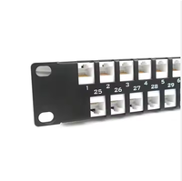 Panneau de brassage réseau vierge 1U 16 pouces UTP 2U 48 ports pour CAT6
