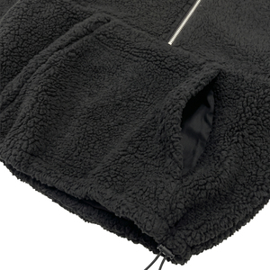 <span class=keywords><strong>Felpa</strong></span> con cappuccio oversize da uomo TOPSHOW personalizzata, calda invernale, in pile Sherpa, con mezza zip, effetto <span class=keywords><strong>Teddy</strong></span>, con coulisse - Product Image 4