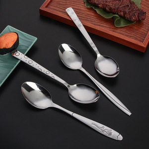 Bán Buôn Dày 410 Thép Không Gỉ Mô Hình Hộ Gia Đình Muỗng Dao Kéo Cà Phê Khuấy Muỗng Phục Vụ Bạc Muỗng Bộ Đồ Ăn - Product Image 5