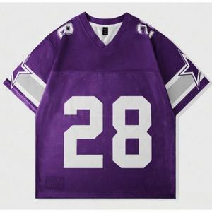 Jersey Sepak Bola Versi Pemain Poliester Sublimasi Berkualitas Tinggi Unisex Lengan Pendek Ukuran Besar Dewasa Amerika - Product Image 4