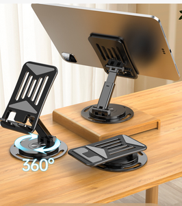 2024 nuevo soporte de escritorio para teléfono inteligente con Base giratoria <span class=keywords><strong>360</strong></span> soporte plegable para teléfono móvil tableta soporte para teléfono móvil para escritorio - Product Image 3