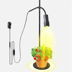 Lámpara LED de Cultivo de Plantas de Espectro Completo de 10W con Altura Ajustable y Zoom, 5 Niveles de Intensidad, Temporizador de 3/6/12H, para Escritorio o Suelo - Product Image 1