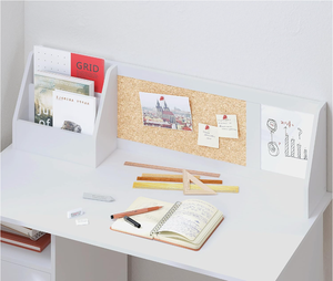 Scrivania per <span class=keywords><strong>Bambini</strong></span> con Spazio di Archiviazione, Tavolo da Studio in Legno per Studenti con Postazione di Lavoro per Computer - Product Image 3