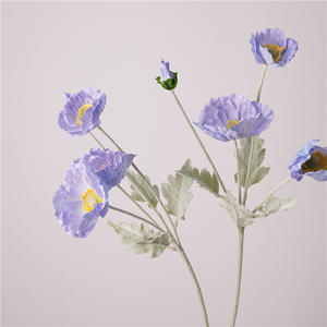 Fleurs artificielles de pavot pour la décoration de la maison, accessoires de photographie, mariage, jardin, Saint-Valentin - Product Image 3