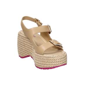 Fornarina Women's Bubble Mia Wedge Sandal Beige 9 Cm <b>Heel</b> Size 39 - Product Image 4