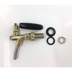 Robinet de bière en laiton forgé chromé avec compensateur, couleur or et bronze - Product Image 2