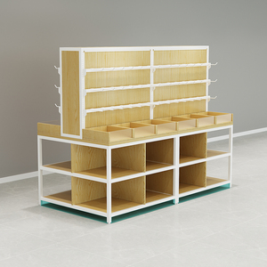 Vitrina de joyería de inspiración antigua y mesa de museo minimalista, vitrina ecológica de madera de hierro con venta directa de fábrica - Product Image 2