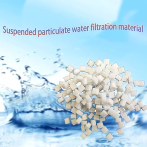 Eliminación de sólidos suspendidos de alta eficiencia Medios de filtro de PP cuadrados flotantes Tratamiento de aguas residuales industriales Filtro de agua no tejido - Product Image 3