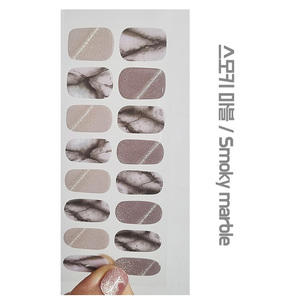 Pegatinas para Uñas con Efecto Mármol Ahumado, Gel UV de Uretano, No Tóxico, Libre de BPA, Paquete a Granel, Papel Cartón, Logotipo Personalizado, OEM, ODM - Product Image 1