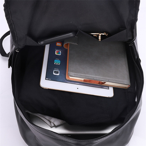 Wholesale <strong>Small</strong> Black Luxury <strong>Laptop</strong> Embossed Leather <strong>Backpack</strong> Women Girls - Product Image 6