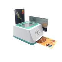 FUWEI F600 Tarjeta de chip IC dual 1D 2D Código QR Escáner de código de barras NFC RFID MSR Lector de tarjetas inteligentes 13,56 MHz ISO 7811/7816