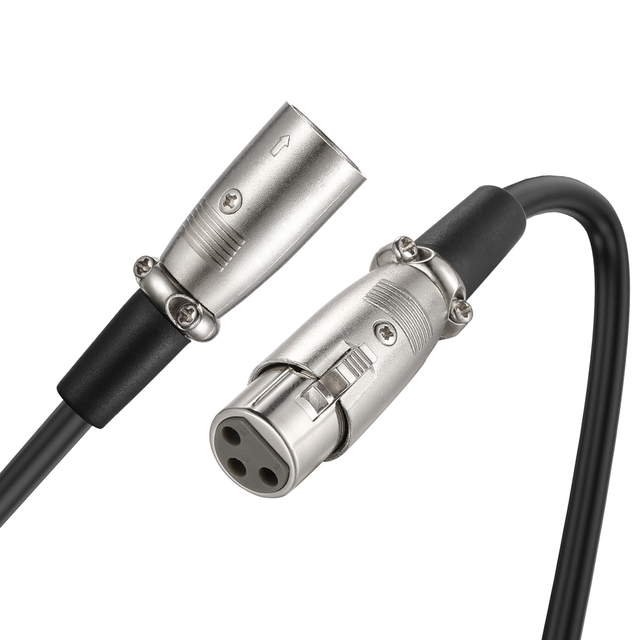 Factory OEM Logo XLR Male to Female Mic Audio Cable 3 Pin Balanced Shielded XLR Microphobe Cables for Speaker Mixer