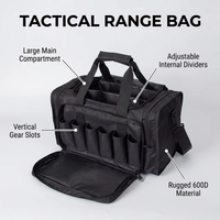 Sac de tir tactique robuste Mydays pour l'extérieur avec séparateurs amovibles, sac de chasse et de tir imperméable