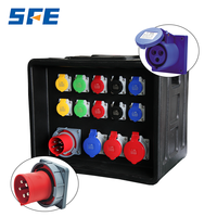 Boîtes de distribution d'éclairage de scène SFE à grand écran 16A en silicone, étanches et anti-poussière, certifiées CE