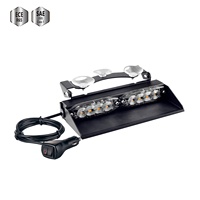 Luz de Visor LED de 8 Leds, ECE R65, Destello Único, SAE J595 Clase 1, 19 Patrones, 12-24V, Cable de 3M, Conector para Cigarrillos, Ventosa, 2 Años de Garantía