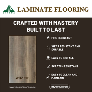 Plancher <span class=keywords><strong>stratifié</strong></span> HDF AC4 imperméable de luxe 8mm 10mm 12mm Chêne Blanc à clipser facilement pour salon moderne intérieur - Product Image 2