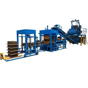 High Quality Low Price QT4-15 Automatic Hydraulic Fly Ash Interlock Brick Concrete Cement Block Making Machine 2000 Square Meter