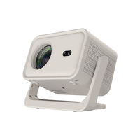 Mini projecteur vidéo portable 4K, écran 300'', 400 ANSI, Android, home cinéma, WiFi 6, BT5.2, stéréo HIFI, haut-parleurs intégrés