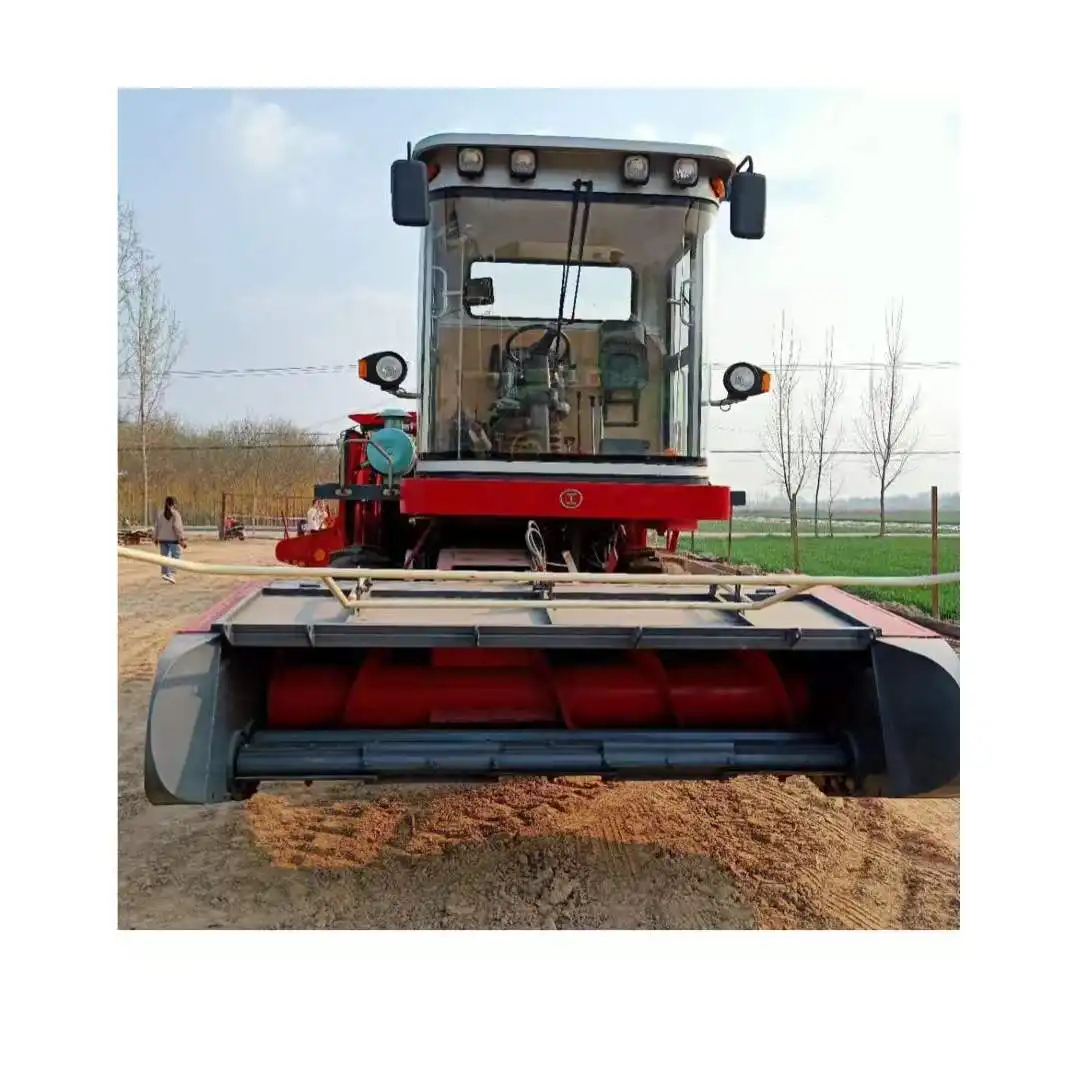 Nieuwe 160 Farm Automatische Harvester Machine Maïs Stro Harvester Machine Met Cab Vee Feeder Met Grond Kookplaat
