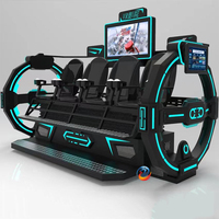 Chaise de cinéma de réalité virtuelle 9d, 4 places, pour le parc à thème vr