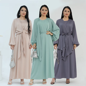 Yibaoli produttore abbigliamento islam 4 colori moderno <span class=keywords><strong>turco</strong></span> nuovo <span class=keywords><strong>modello</strong></span> due pezzi abaya set a dubai - Product Image 1