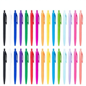 Vendita Diretta dalla Fabbrica: Penna a Sfera Multicolore Semplice con Inchiostro Nero, Logo Stampabile, <span class=keywords><strong>Punta</strong></span> in Plastica da 1,0 mm - Product Image 1