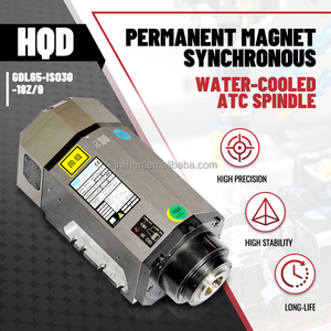 Motor de Husillo HQD de Alta Calidad 9kw GDL65-1SO30-18Z/9KW 18000 RPM Refrigerado por Agua ATC Venta Directa de Fábrica HQD GDL65-1SO - Product Image 2