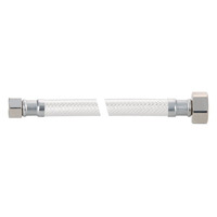KLOE823A 1/2"FIPxM10 Connecteur de Robinet Moderne en PVC Renforcé, Tuyau Flexible Tressé Métallique, Connexion CUPC NSF, Garantie 5 Ans