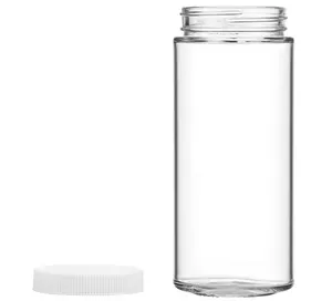 clear glass mason jar 350ml canning jar for jam jelly air tight sealed plastic screw lid
