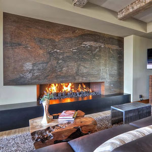 Dalle de quartzite de luxe sur mesure, dalle de quartzite marron, pierre naturelle, décoration murale de villa, décoration intérieure, dalle de pierre couleur café - Product Image 1