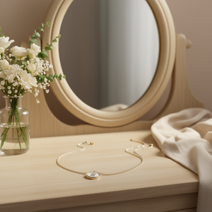 Collana con Ciondolo a Forma di Lettera S con Diamante, Catena da 2 Cm, Tono Argento e Oro, Acciaio Ref45604 - Product Image 2