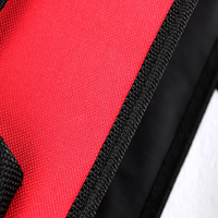 Nouveaux produits à succès, boîte de rangement pliable rouge pour coffre de voiture, polyester 600d, organisateur de siège arrière de voiture
