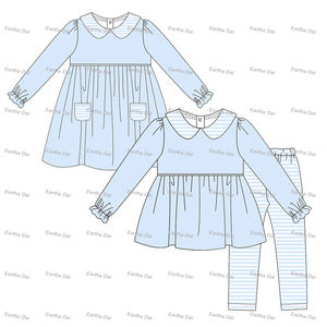 Enfant en bas âge fille vêtements coton pater col pan bébé filles robes 2-12 enfants vêtements enfants filles robes Saint Valentin - Product Image 5